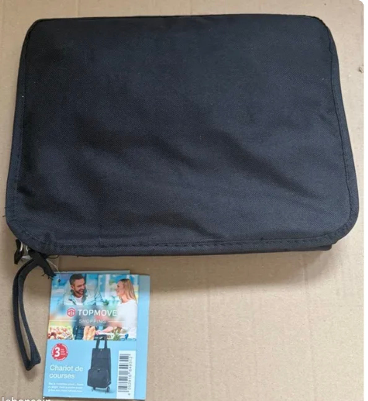 New folding shopping trolley with pouch