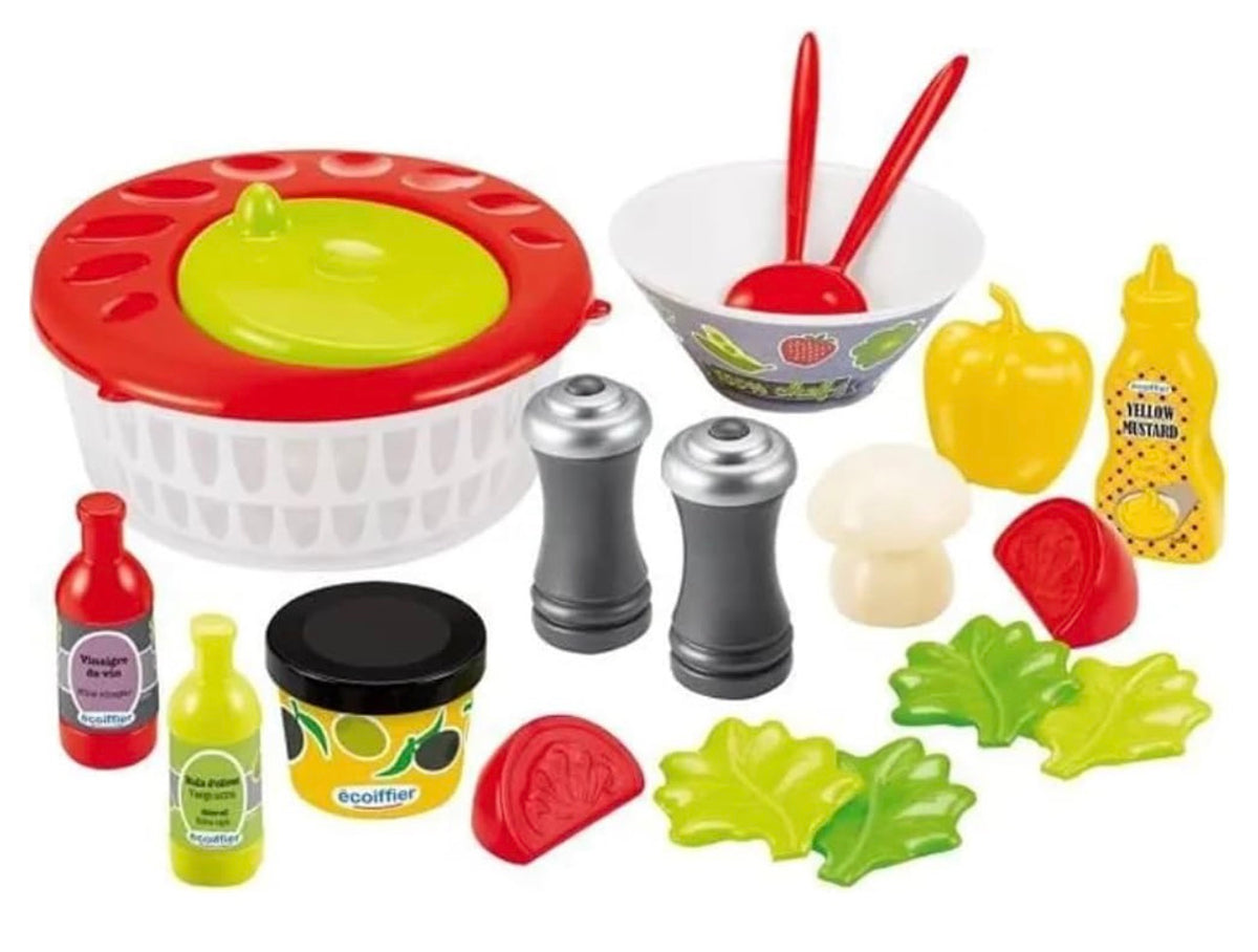Ecoiffier Jouets Écoiffier - 2579 - Composed Salad Set - Spinner + Vegetables - Includes Hardliners - From 18 Months - Made in FranHardlines