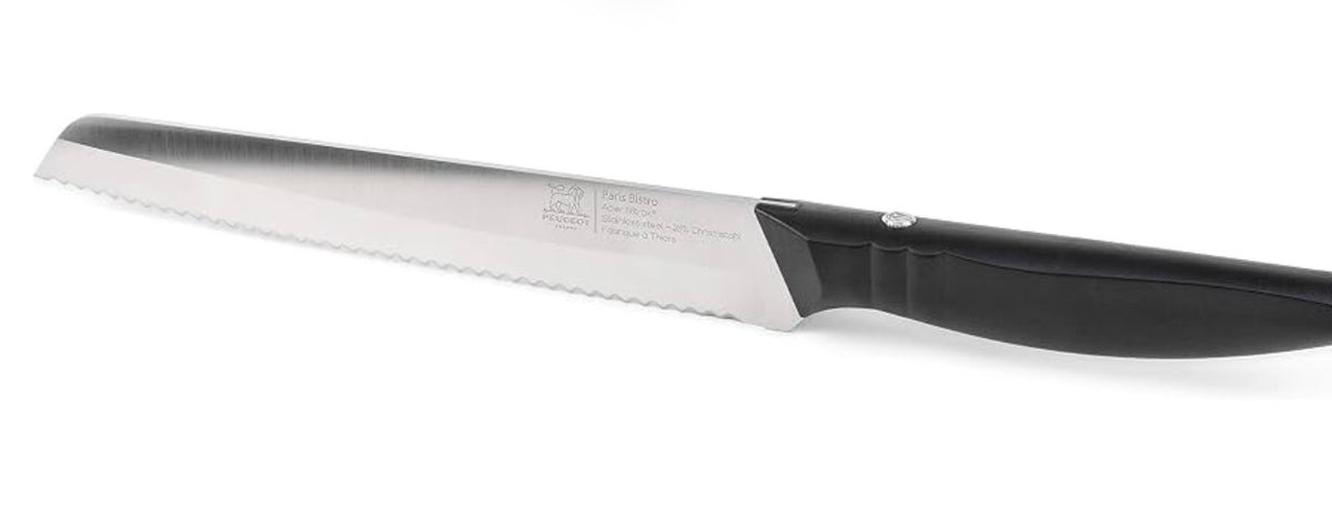 Brand: Peugeot
Peugeot Paris Bistro 50085 Bread Knife Nitrox Steel with 16% Chrome Content Black Metal