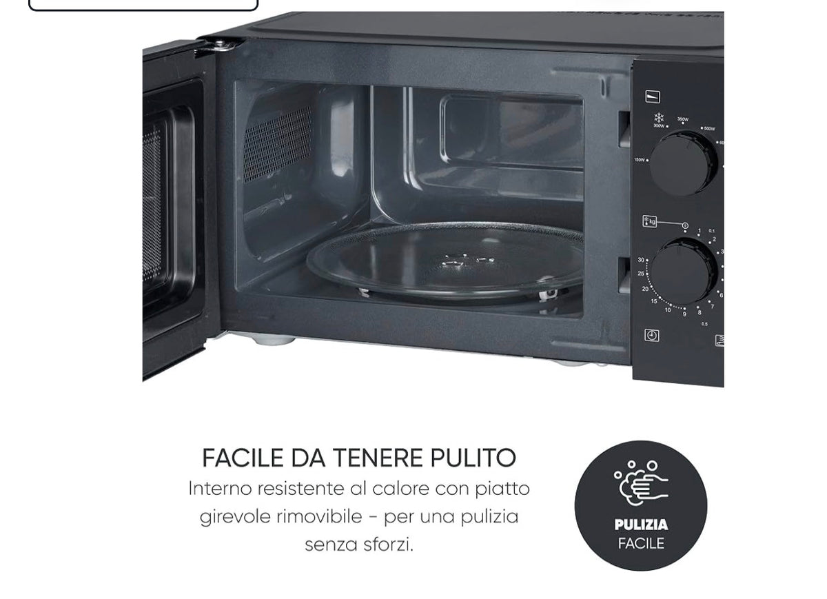 SEVERIN Compact Microwave Oven, 19 Litres, 700W - MW 9180
6 power levels, with grill function. Space-saving solution (44.5 x 36 x 24 cm). Defrost and timer, freestanding/new