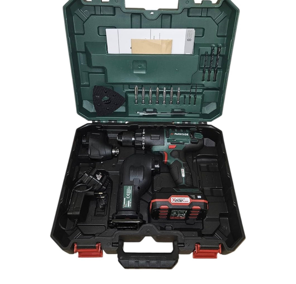 Brand: Parkside
PARKSIDE 3-in-1 Multi-Function Tool - Drill / Reciprocating Saw / Multi-Tool 20V