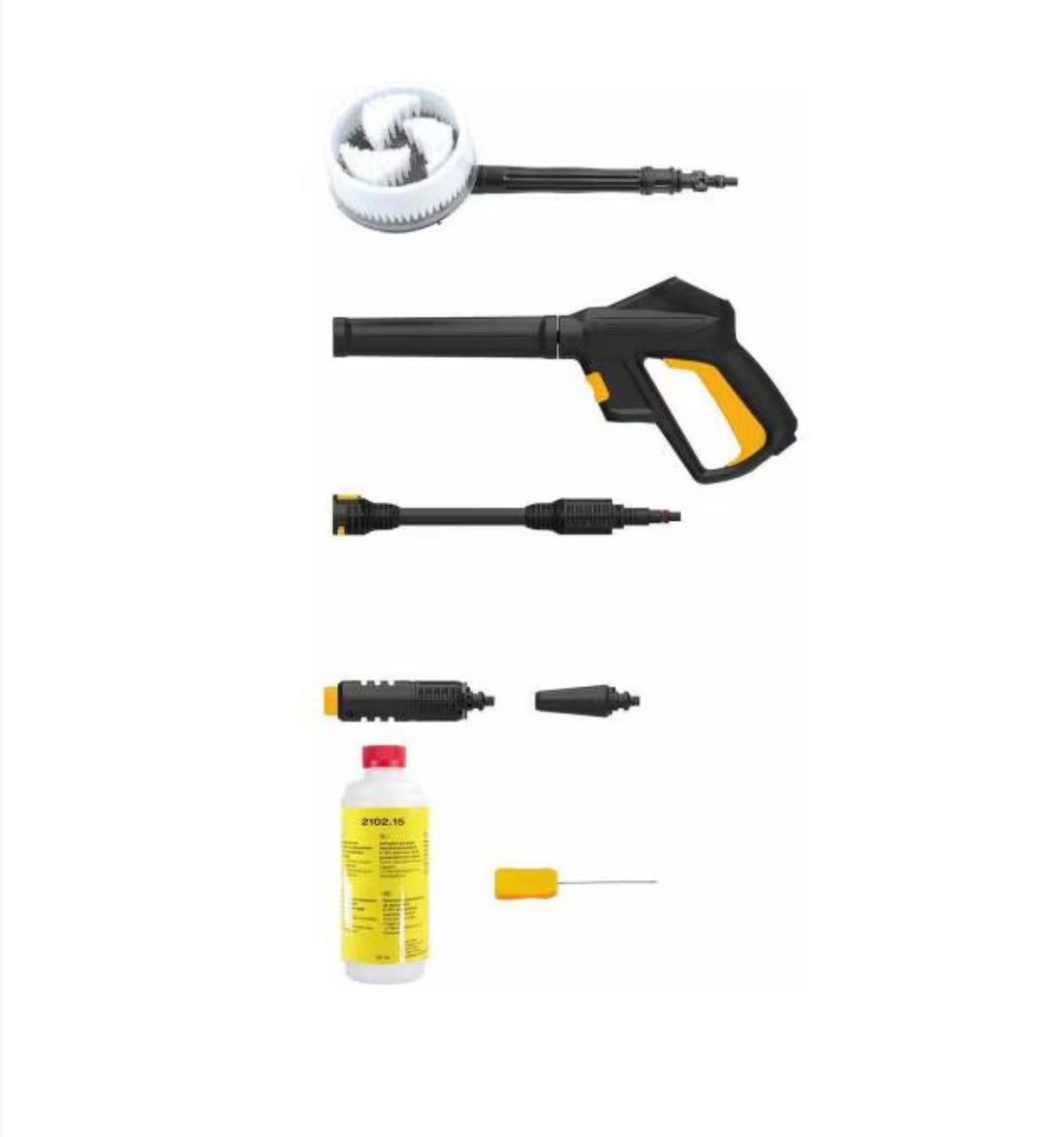 FERREX Q1W-SP01-2400 metal (aluminum) piston 2400W max. 170 bar high-pressure washer, stereo self-priming function