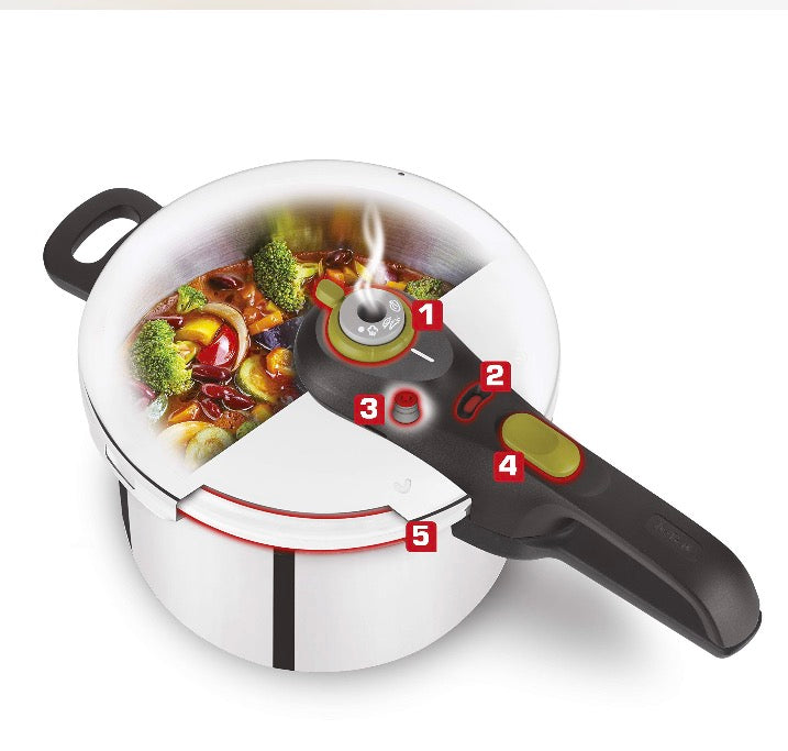 Tefal Secure Trendy Pressure Cooker 6 L