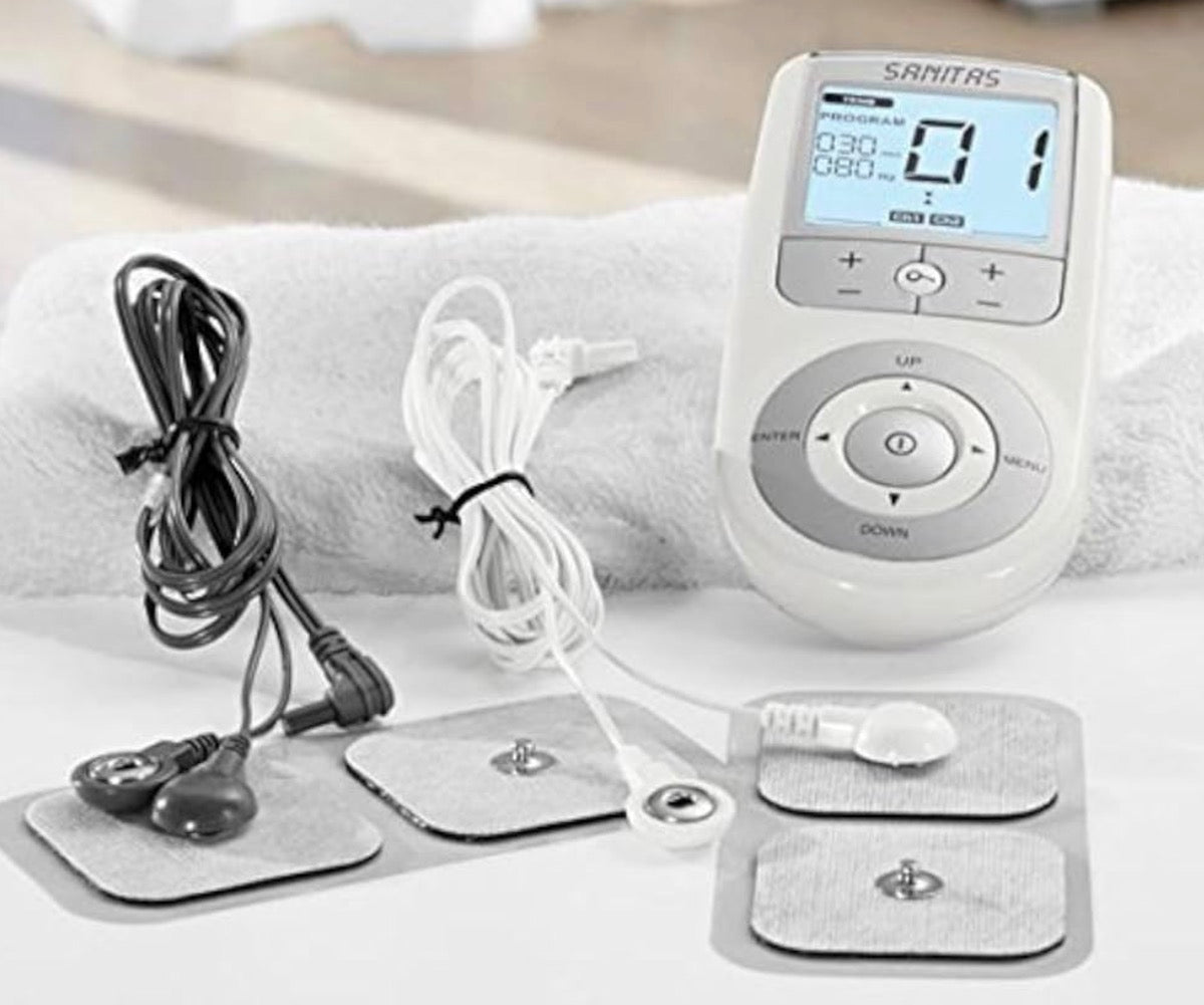 Sanitas Digital EMS & TENS Unit | Pain Relief & Muscle Stimulation | Includes Electrodes | SEM 43