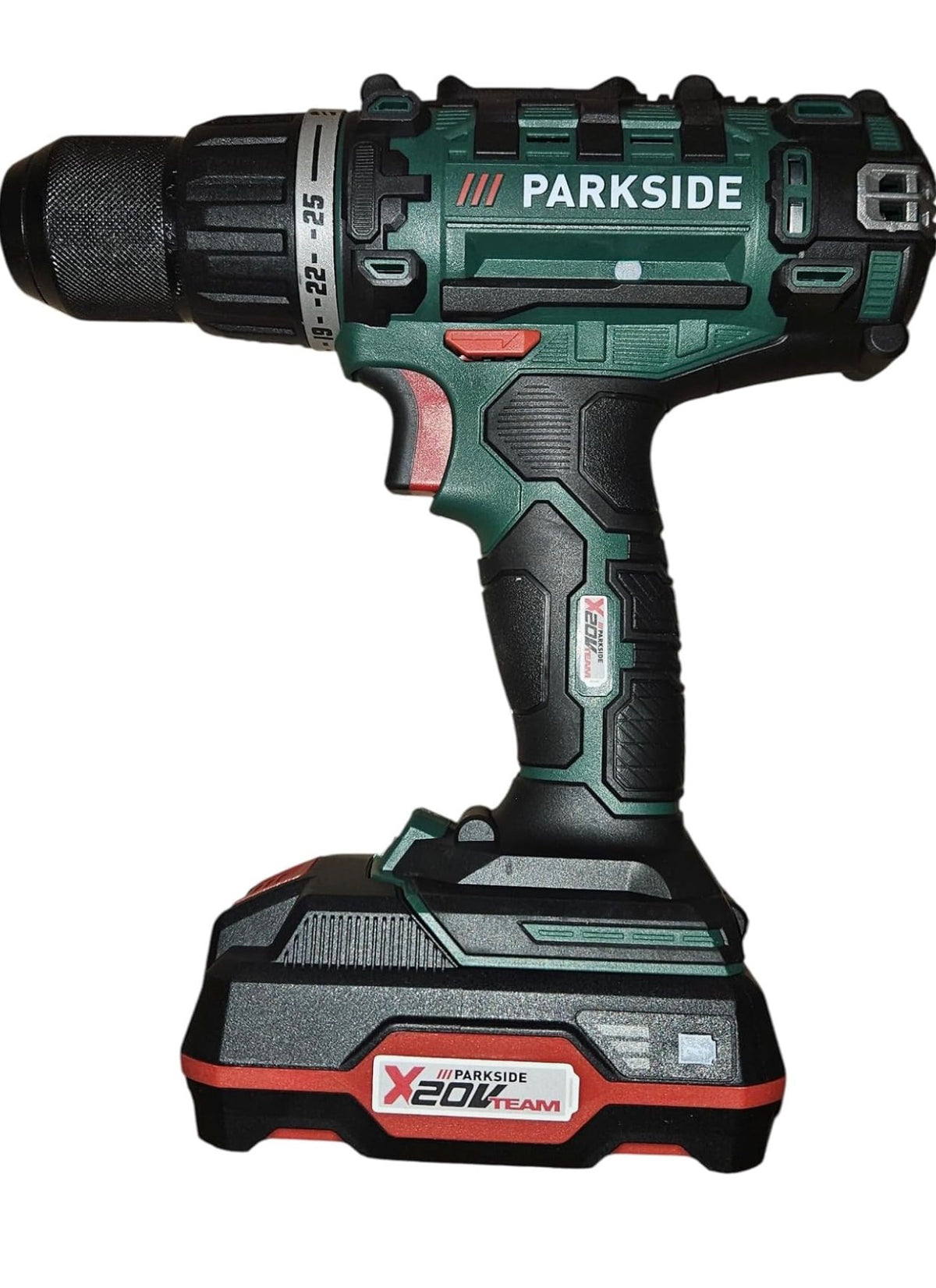 Parkside PABS 20-Li G8 2-in-1 20V Cordless Drill Driver with Battery, Charger, Accessory Kit, Cordless Screwdriver