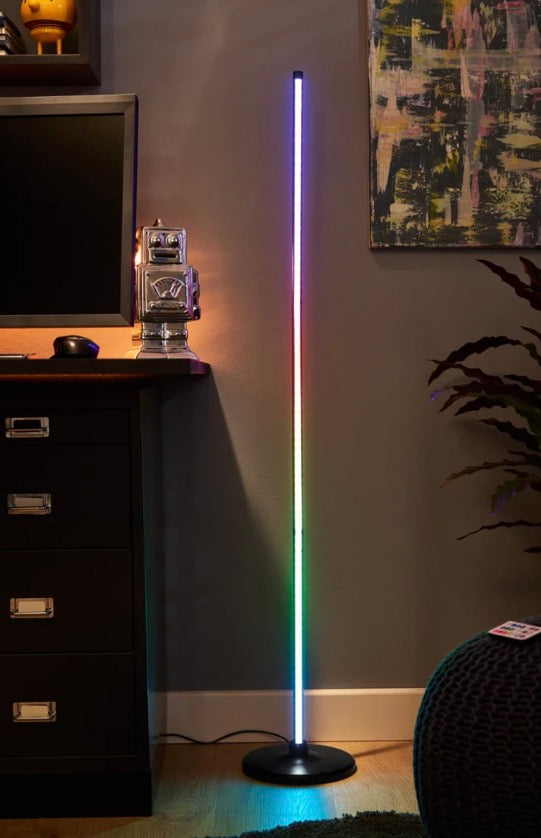 Livarno home LED floor lamp with audio sensor