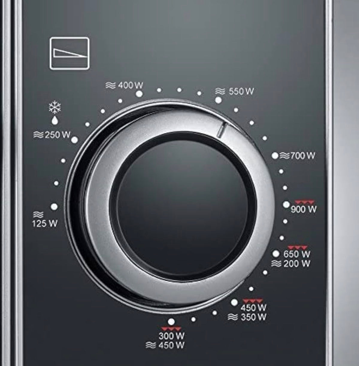SEVERIN MW 7874 Microwave Grill, 20 L, Microwave with 9 Levels, Up to 900 W, Microwave with Grill, Timer 30 Minutes, Removable Rotating Plate Diameter 24.5 cm, Stainless Steel/Black/new/