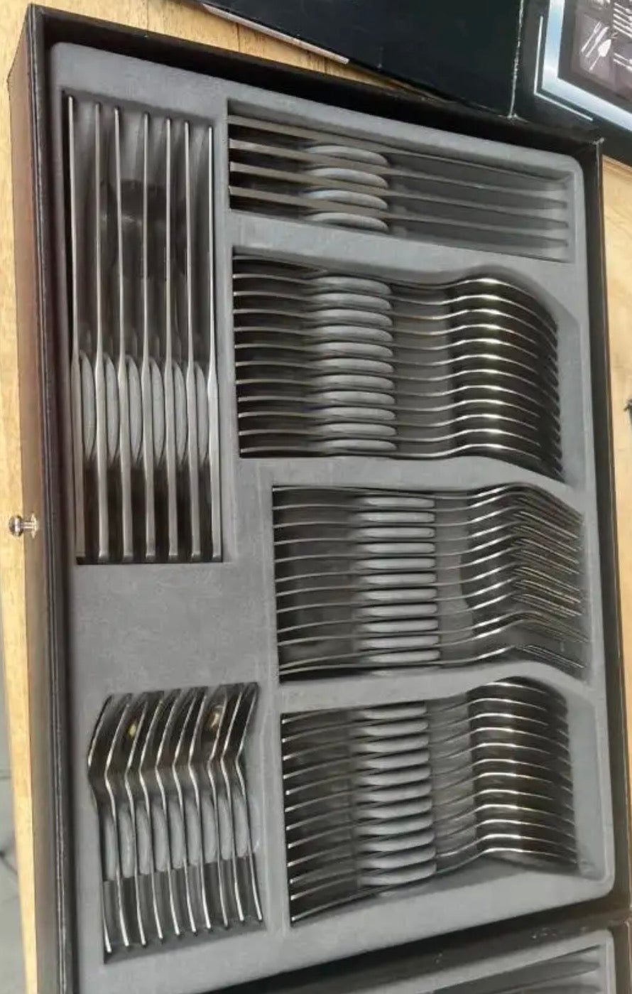 Premium 150-Piece Stainless Steel Cutlery Set – Complete Flatware Set for 30