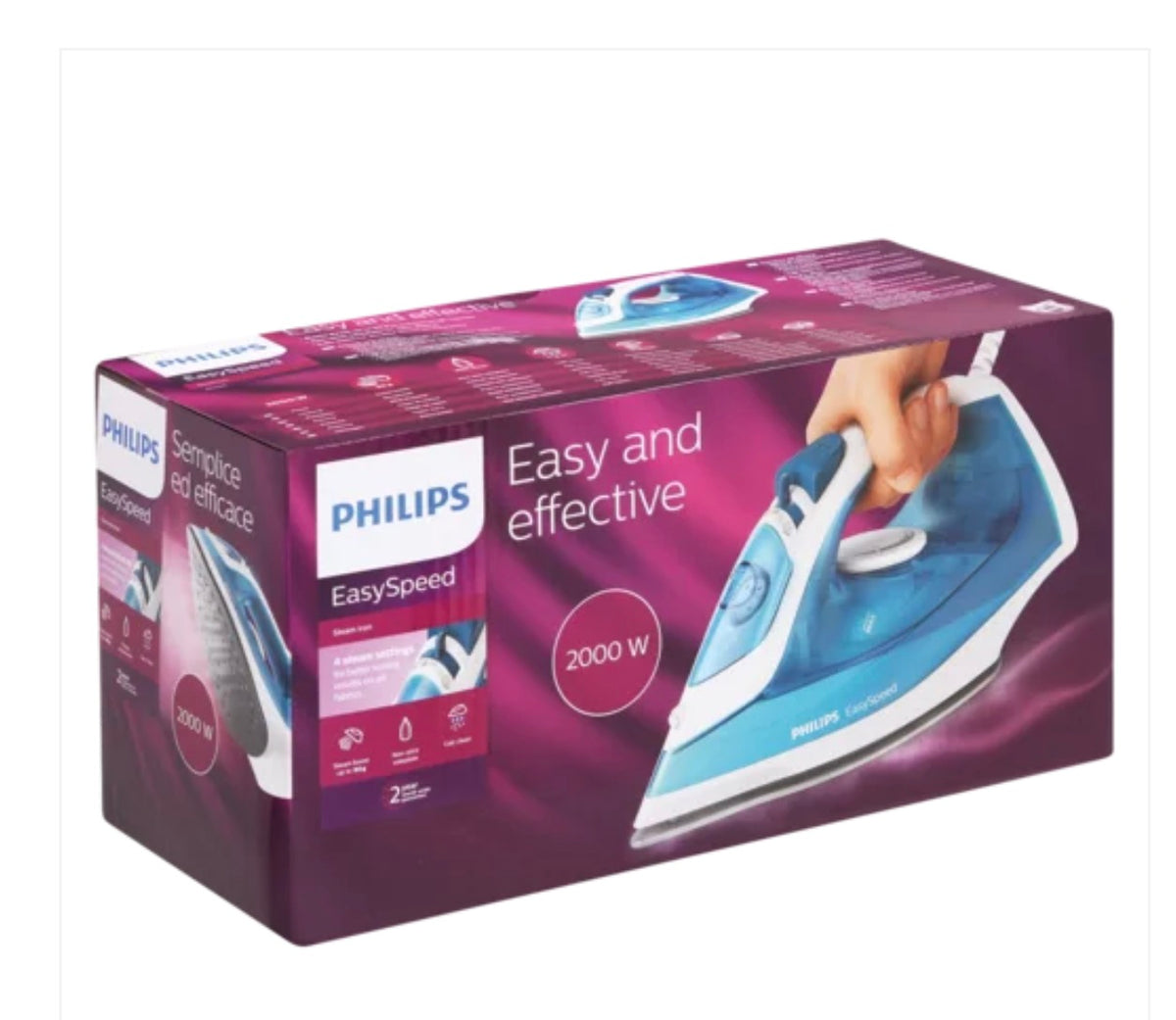 philips easy speed iron 2000w