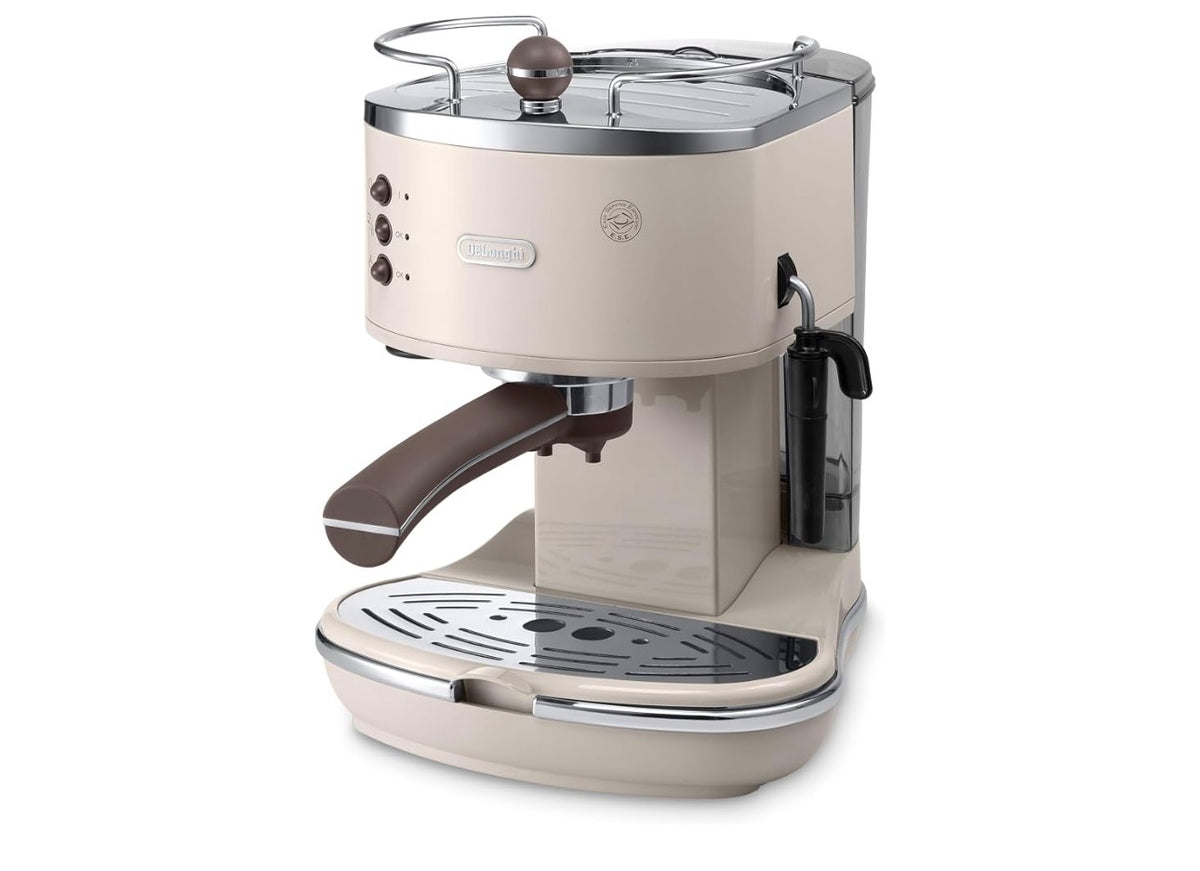 Visit the De'Longhi store
De'Longhi Icona Vintage - Espresso Machine Manual Milk Frother Beige
