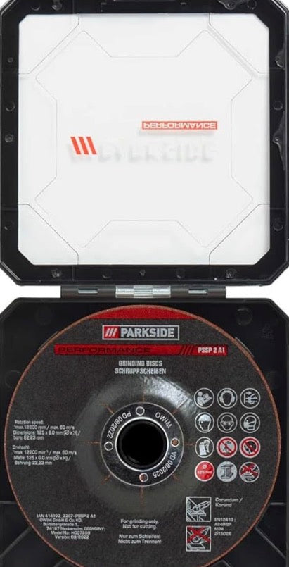Parkside Performance Angle Grinder Accessories for Standard Angle Grinders (Roughing Discs PSSP 2 A1)