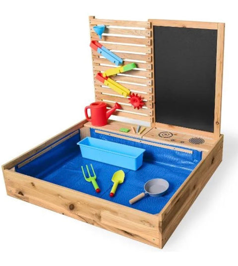 pLay tive Bac à sable avec mur de jeux d'eau, 28 pièces.
