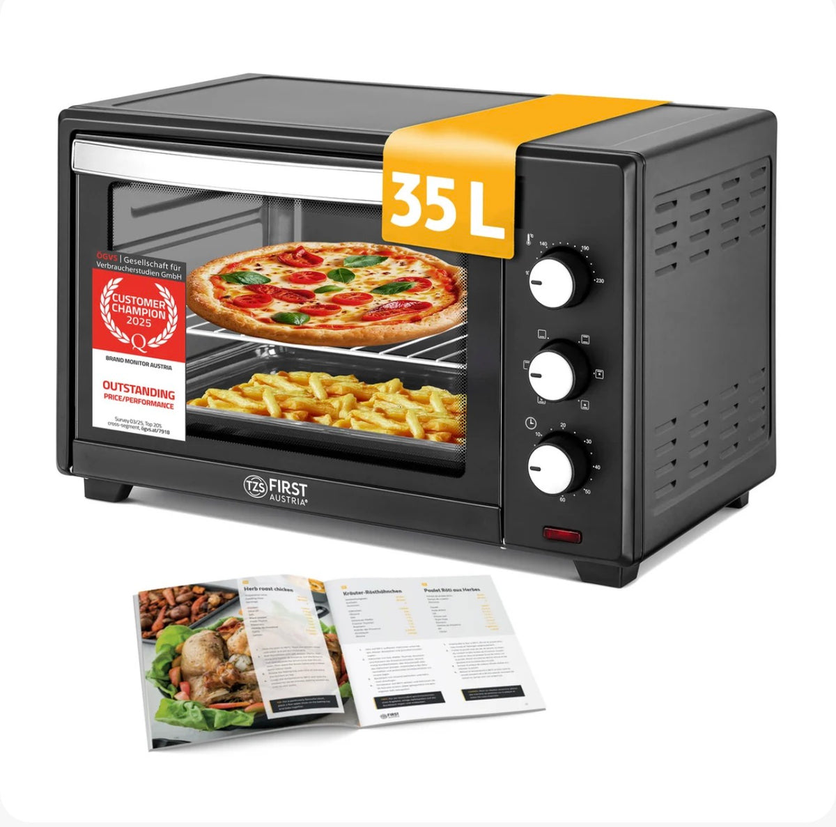 Mini Oven 35 L, Energy-Efficient, with Convection