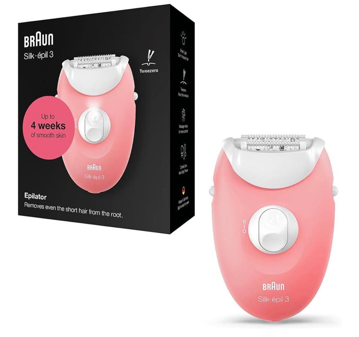 Braun hair removal device, model Legion SE3-176 FLMG BOX MEA