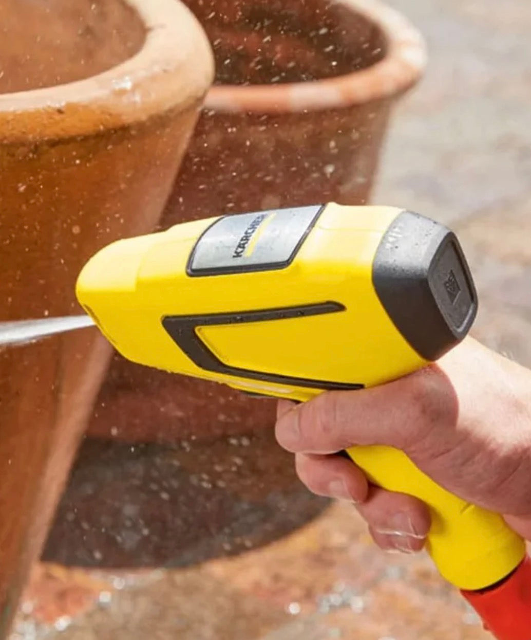 Kärcher WBS 3 Yellow Water Gun, Metal, Needle Valve, 3/4 Inch, 19 mm, 2 Ports, CE, G Plug, Thread Garden Shower