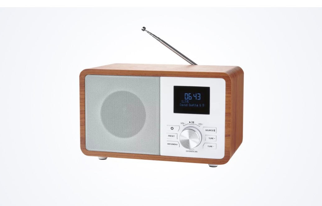 Silvercrest DAB+ Bluetooth radio, in wood look (100375868)