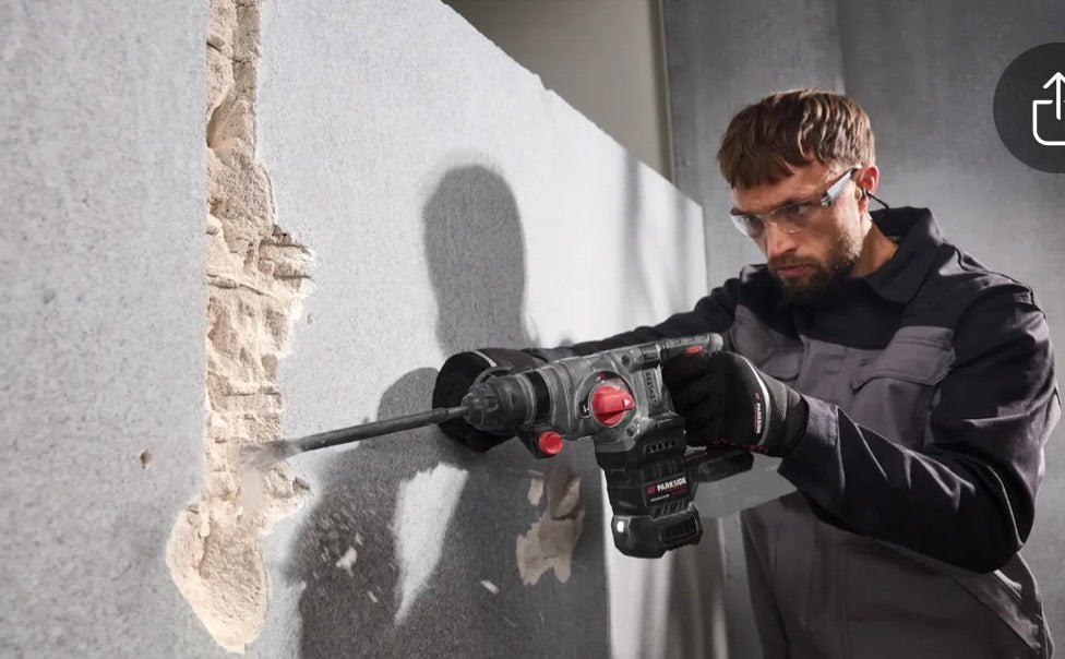 Parkside Performance PKHAP 20-Li C3 20V Cordless Combination Hammer without SDS-Plus Battery or Charger