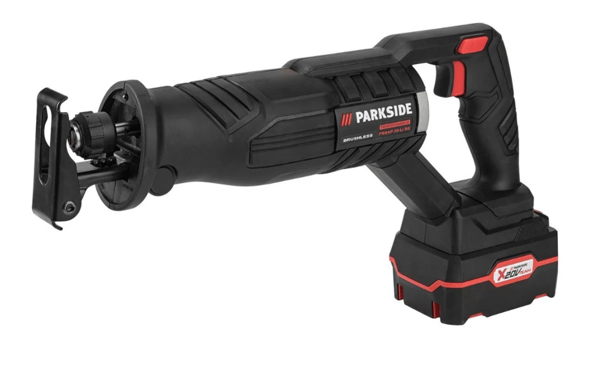 Parkside 20V Cordless Sabre Saw — Brushless Reciprocating Saw (Bare Unit)