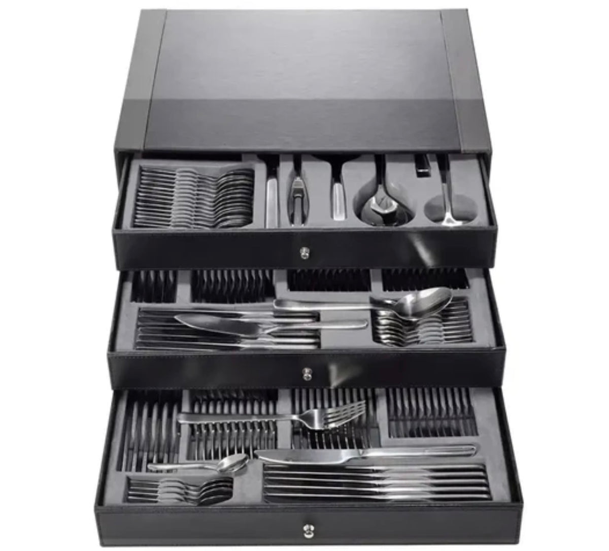 Premium 150-Piece Stainless Steel Cutlery Set – Complete Flatware Set for 30