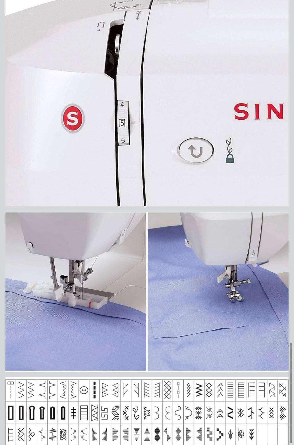 Brand: Singer
Singer 6180 Brilliance Computerized Sewing Machine, 80 Built-In Stitches, Adjustable Stitch Length and Width, 180 Stitch Application, Needle Threader, LCD Screen, Free Arm, and Reverse