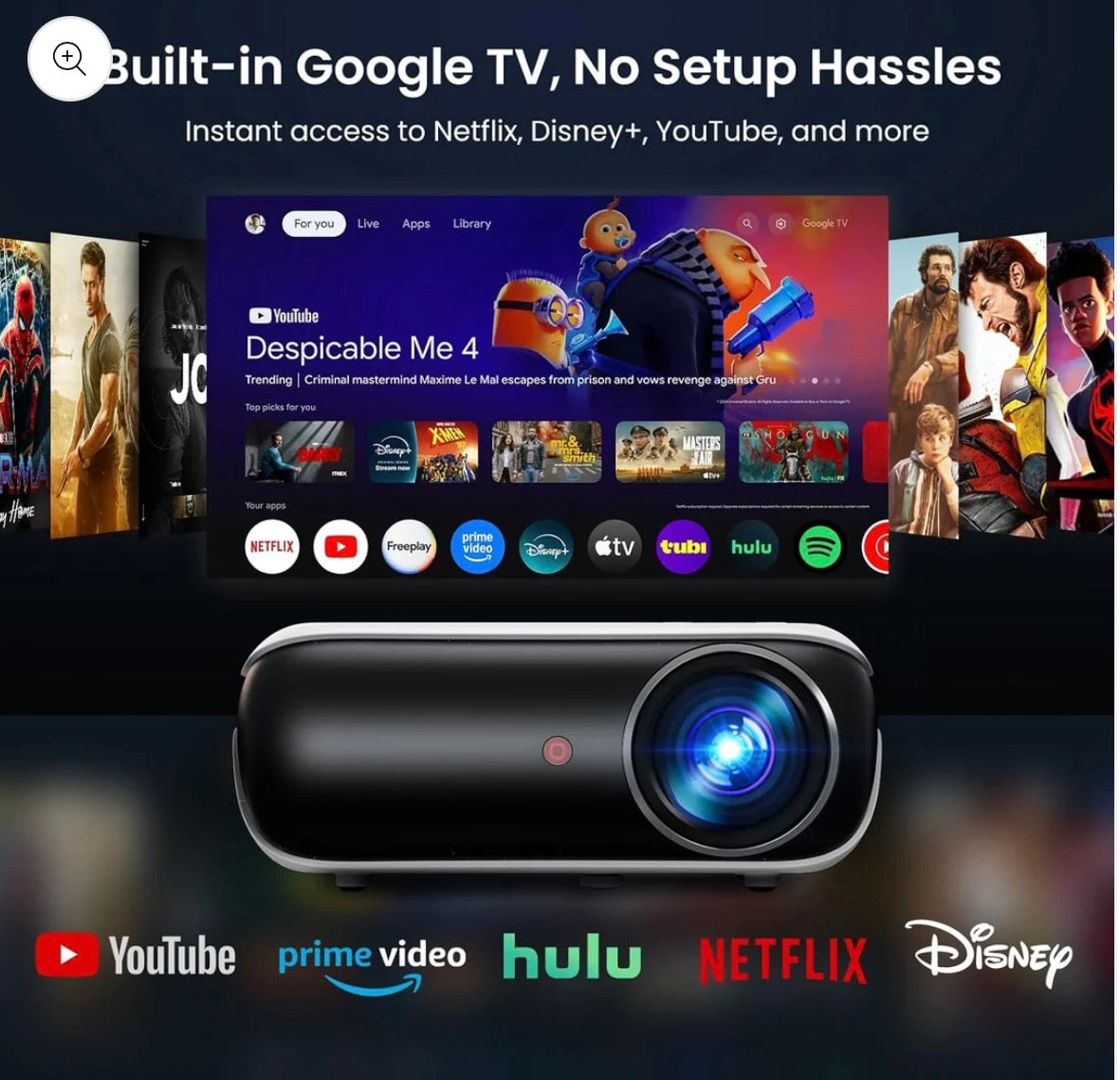 Proyector Happrun Google TV 510G