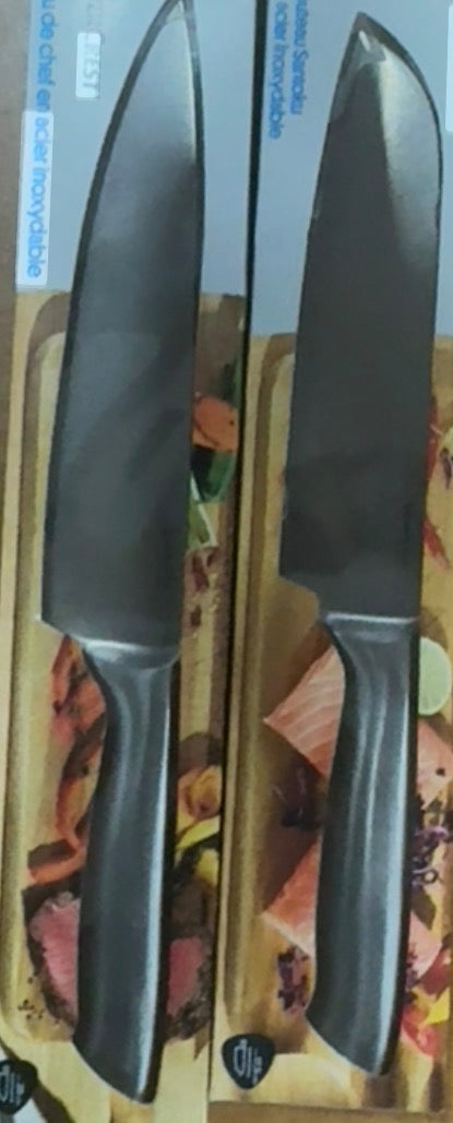 SILVERCREST Stainless Steel Kitchen Knife Kitchen Knife& SilverCrest Santoku kitchen knife, stainless steel, blade 17.5 cm