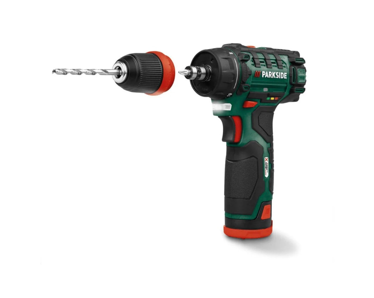 PARKSIDE® Cordless drill driver »PBSA 12 D4« 12 V