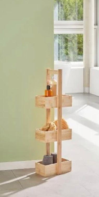 LIVARNO HOME
High-quality bamboo shelf/basket shelf/towel rack