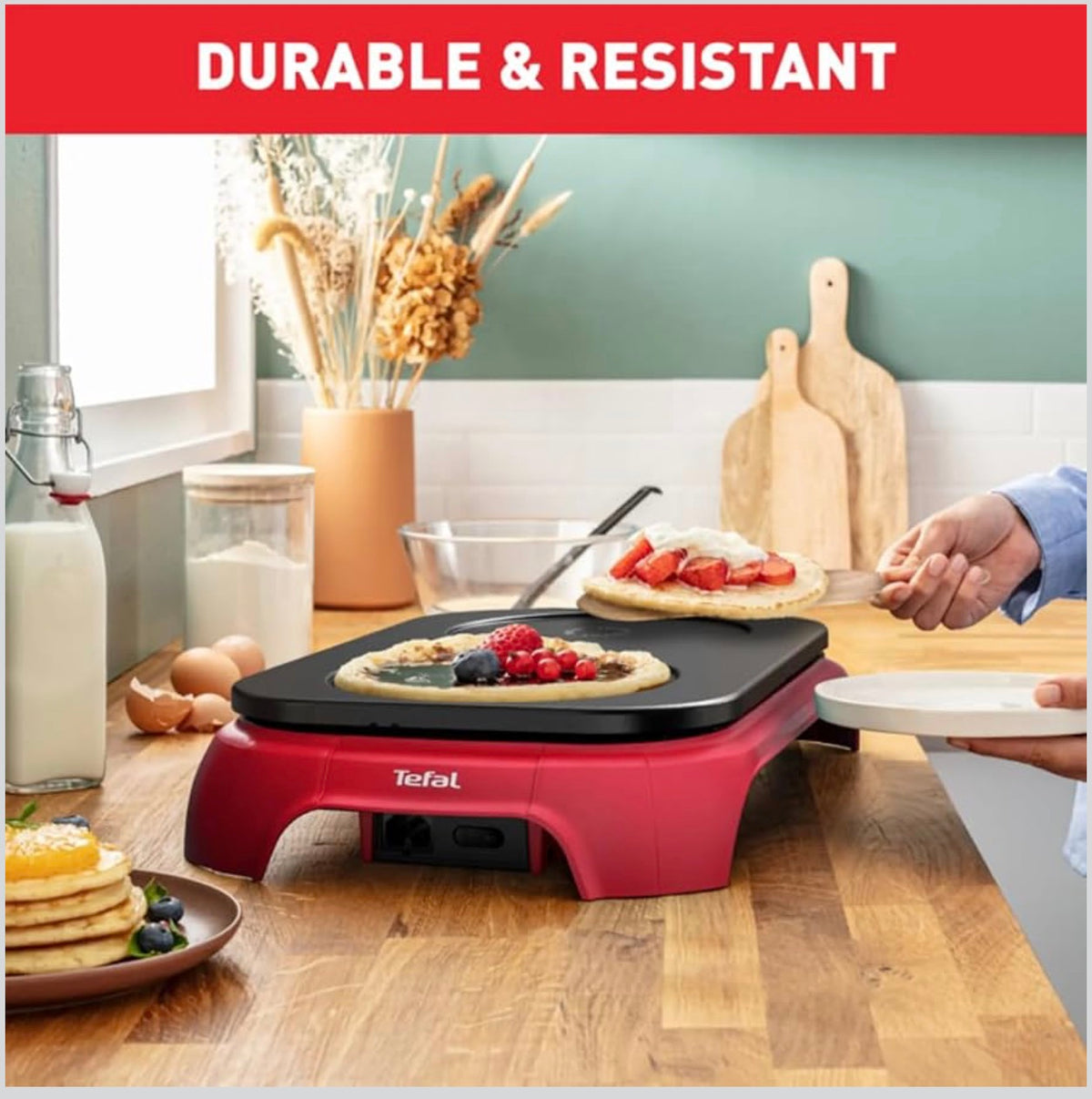 Crêpière Tefal Crep'party Colormania 1000 W Rouge