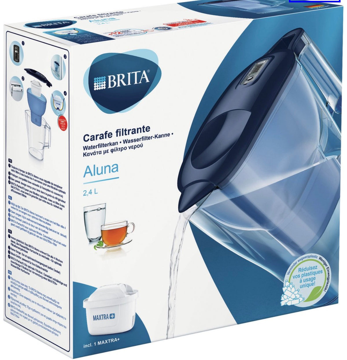 BRITA fill&enjoy Aluna Cool Water Filter Jug - Blue