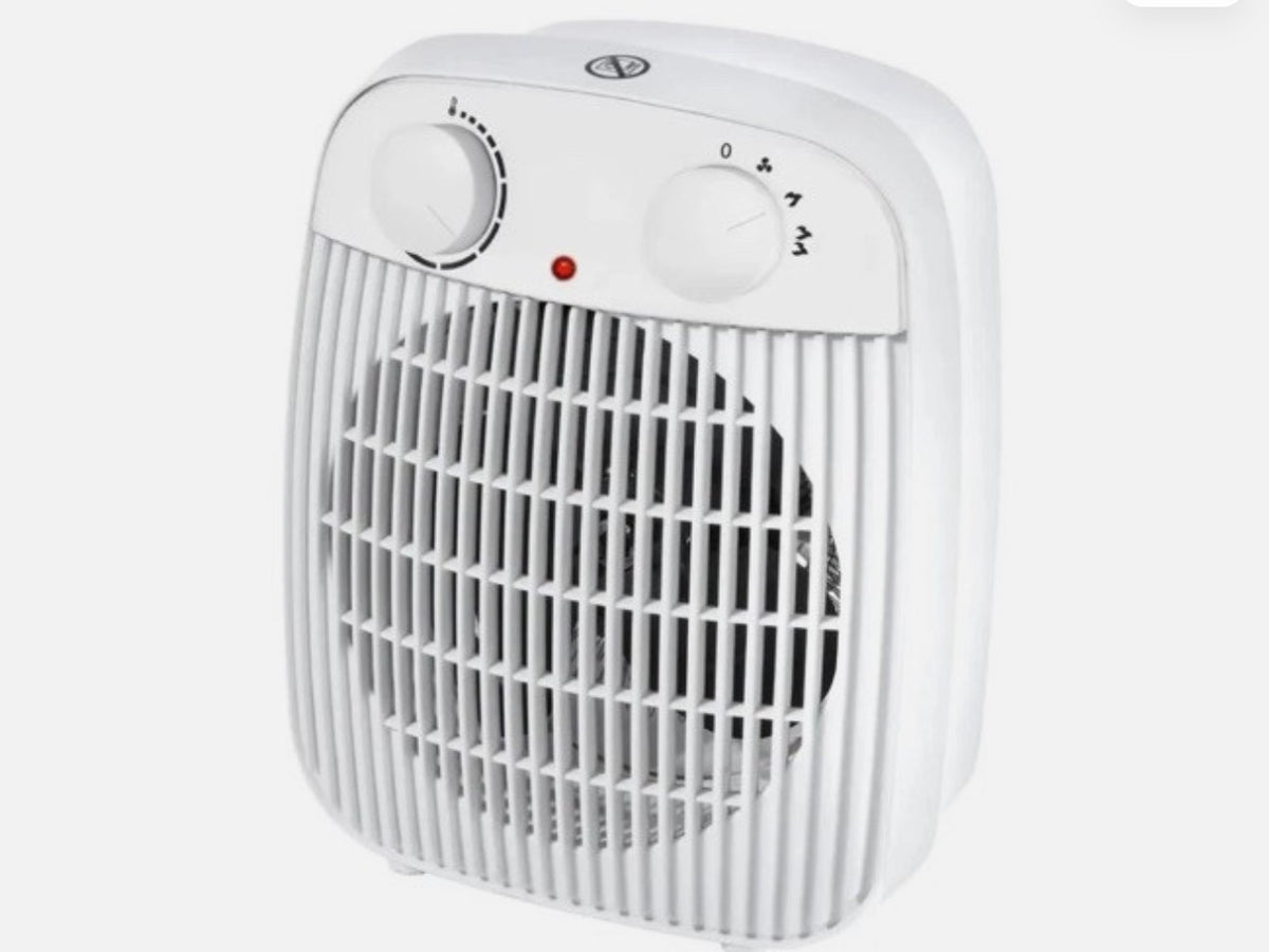 Tronic White Fan Heater 1000W / 2000W – 2 Heat Settings, 3-Year Warranty