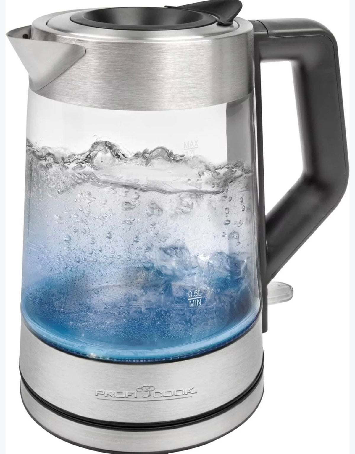 Special offer Electric Kettle Glass/Stainless Steel 1.7L 2200W Proficook PC-WKS 1190 G(new)