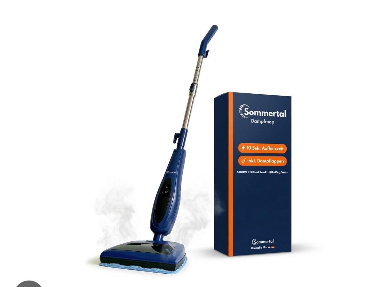 Sommertal 2-in-1 Floor Steam Cleaner with Suction Functio