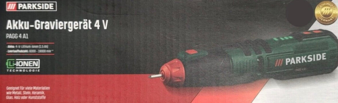 PARKSIDE Cordless Engraving Tool Engraving Pen - Like New