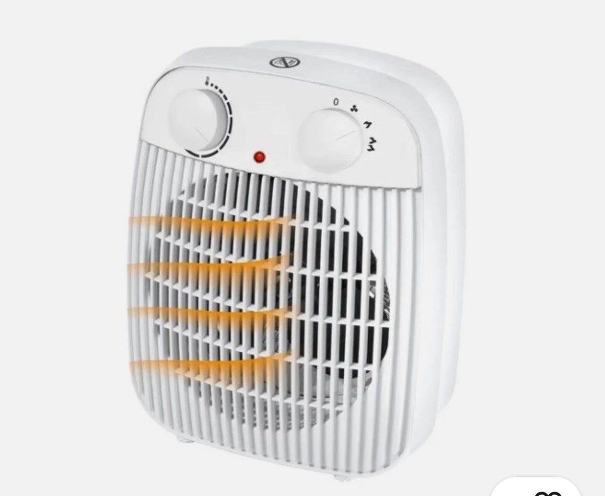 Tronic White Fan Heater 1000W / 2000W – 2 Heat Settings, 3-Year Warranty