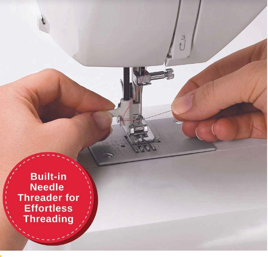 Brand: Singer
Singer 6180 Brilliance Computerized Sewing Machine, 80 Built-In Stitches, Adjustable Stitch Length and Width, 180 Stitch Application, Needle Threader, LCD Screen, Free Arm, and Reverse