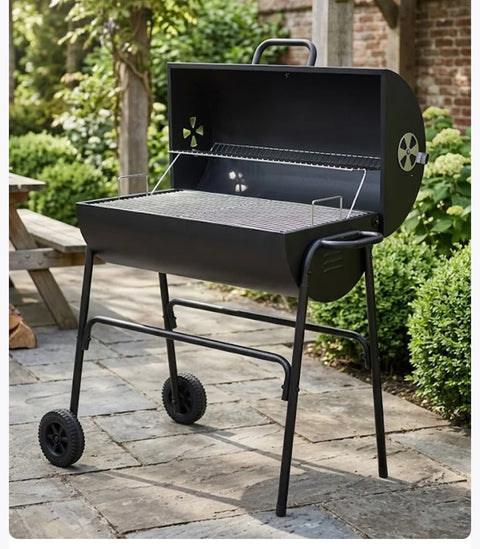 Countryside Let's BBQ Barrel Charcoal Barbecue — with Lid
