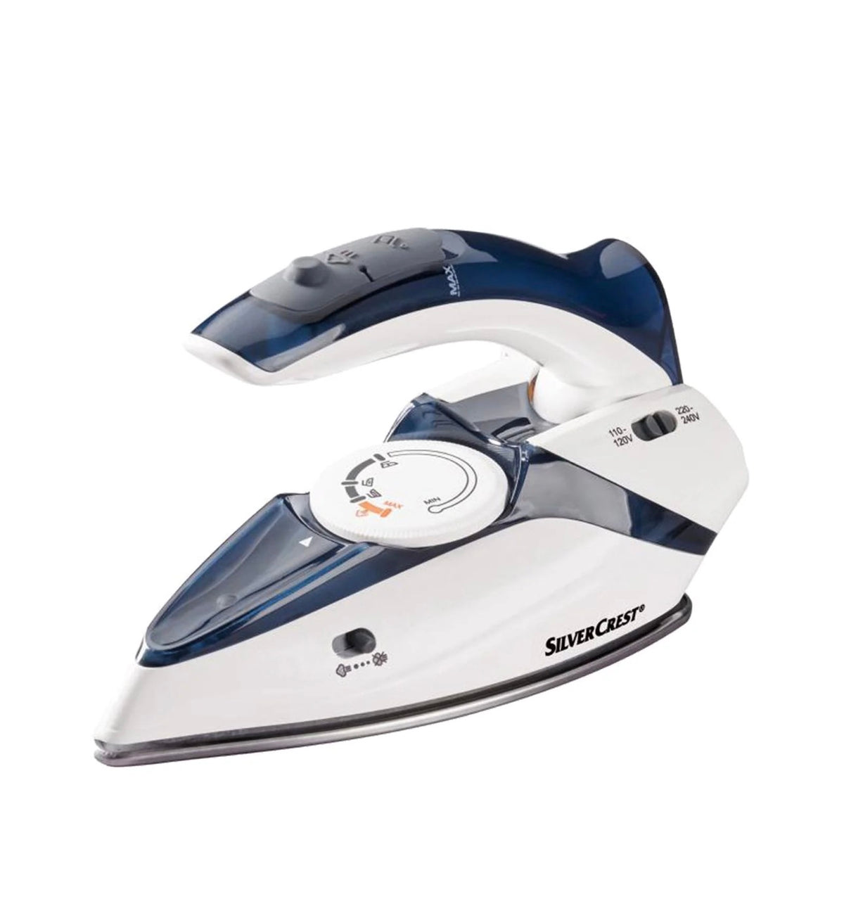 Sandwich maker+ SILVERCREST STH 900 B2 Stylish toaster with black wood elements 980W+ Silvercrest Electric kettle+ SILVERCREST®
Steam travel iron with folding handle.