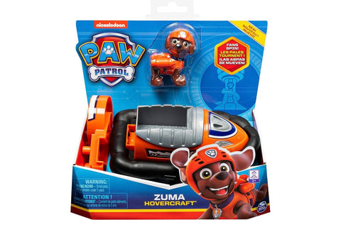 Paw Patrol, Zuma’s Hovercraft Vehicle with Collectible Figure, for Kids Aged 3 Years and Over