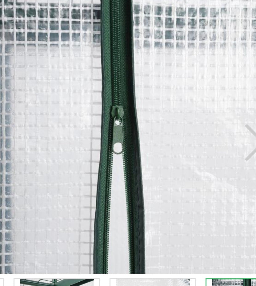 Parkside Plastic film greenhouse 49x69x160 cm with 4 levels, stable propagation house with 120gsm PE mesh film, roll-up door, steel frame & plug-in system for balcony and garden
