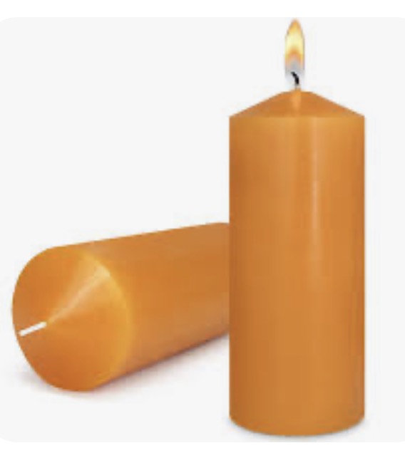 Livarno home pillar candle ivorye 2 pcs