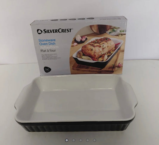 SilverCrest Stoneware Oven Dish 2L (Black)
