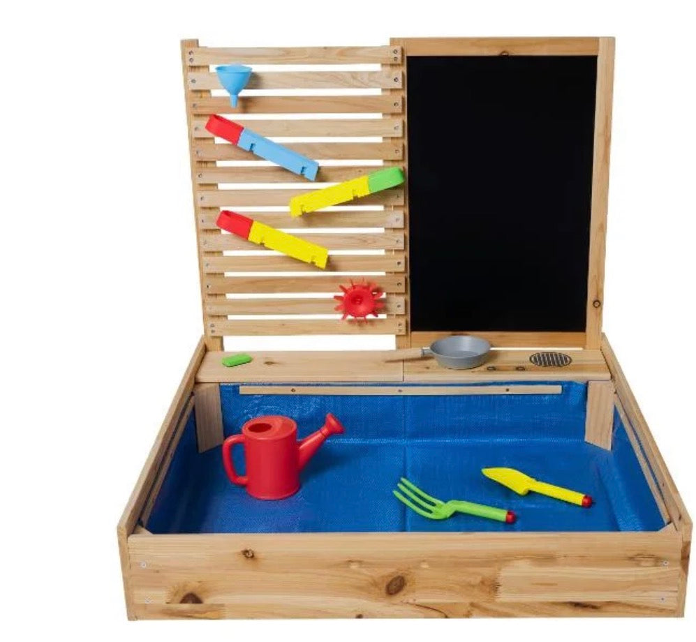 pLay tive Bac à sable avec mur de jeux d'eau, 28 pièces.