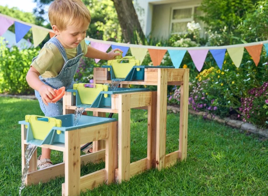 Tables de jeux d'eau en bois