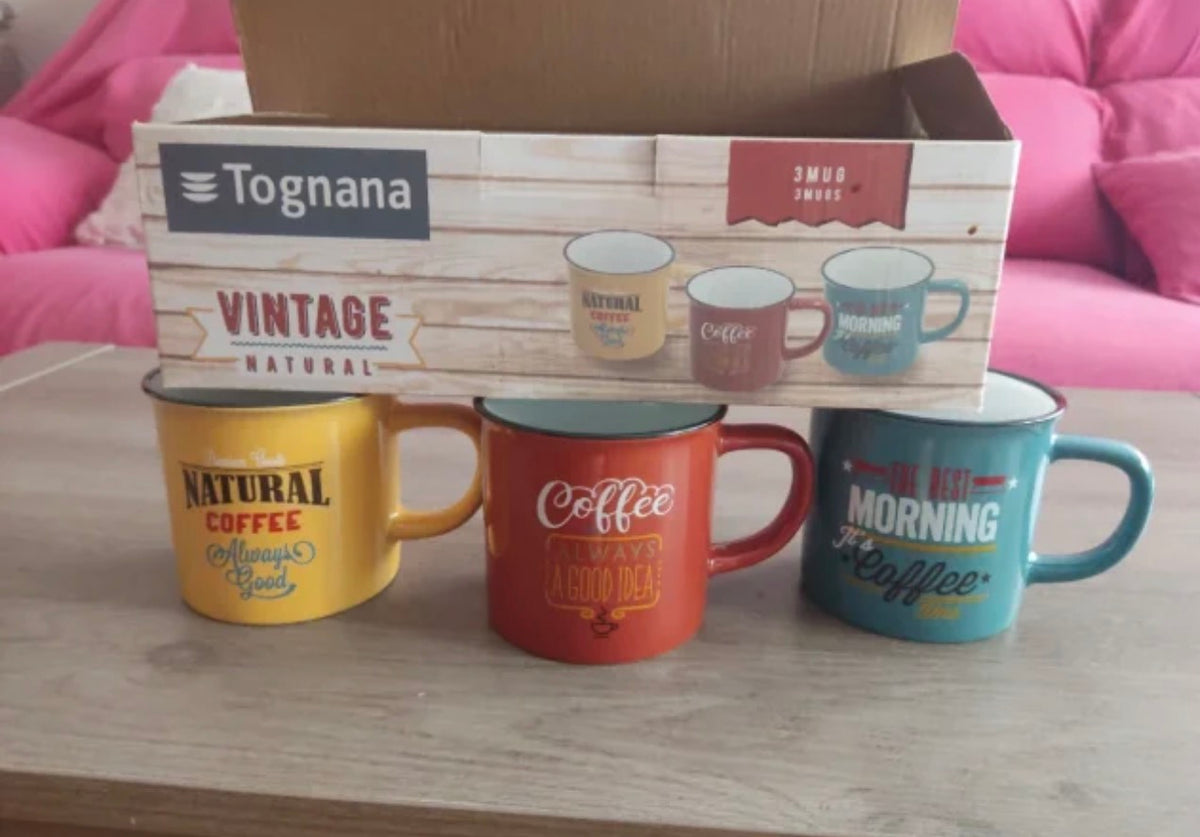 Tognana Vintage Metal Cups 3 pcs