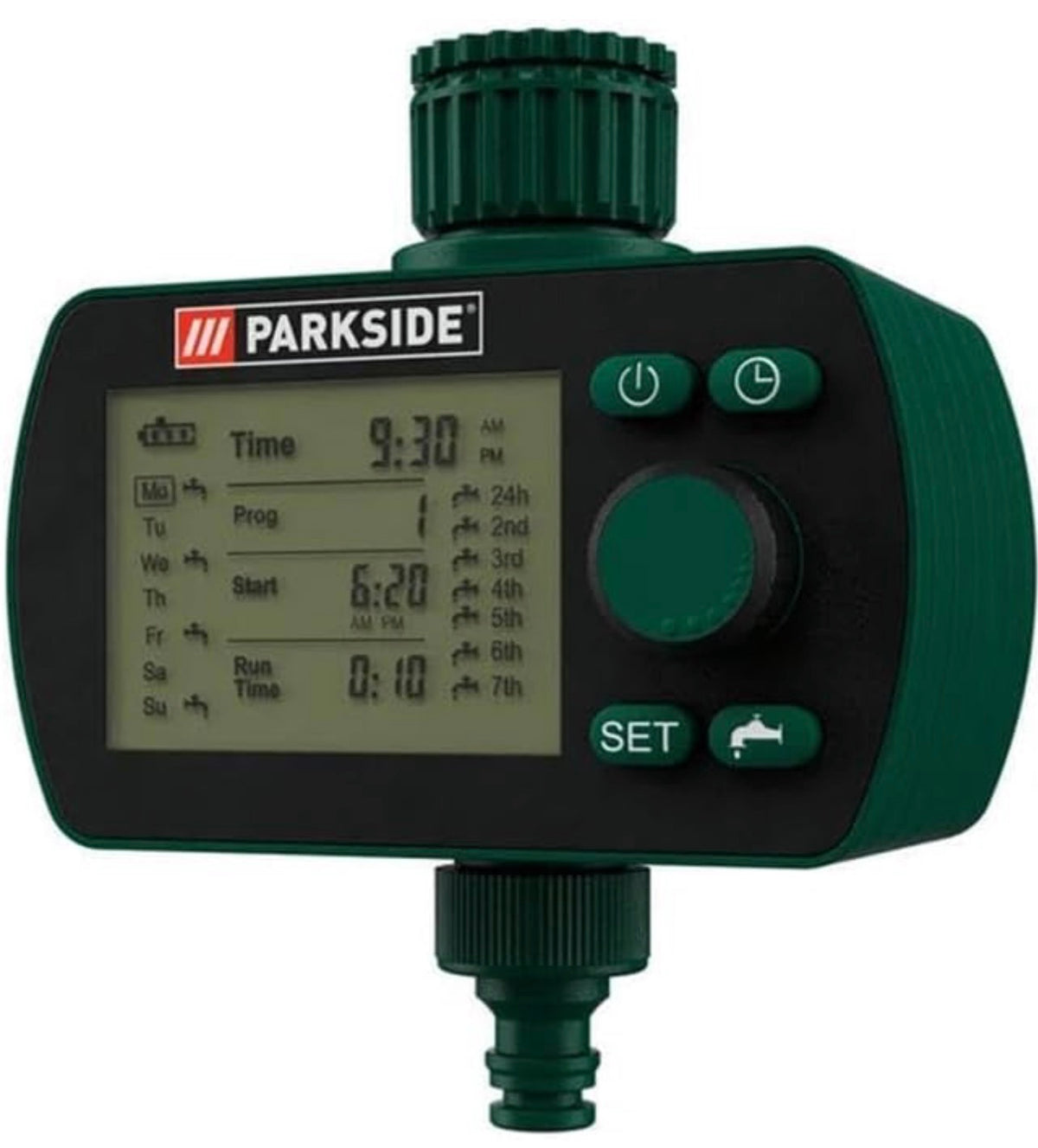 Parkside Irrigation System with 6 Programmes for Running Water Taps, Batteries Included