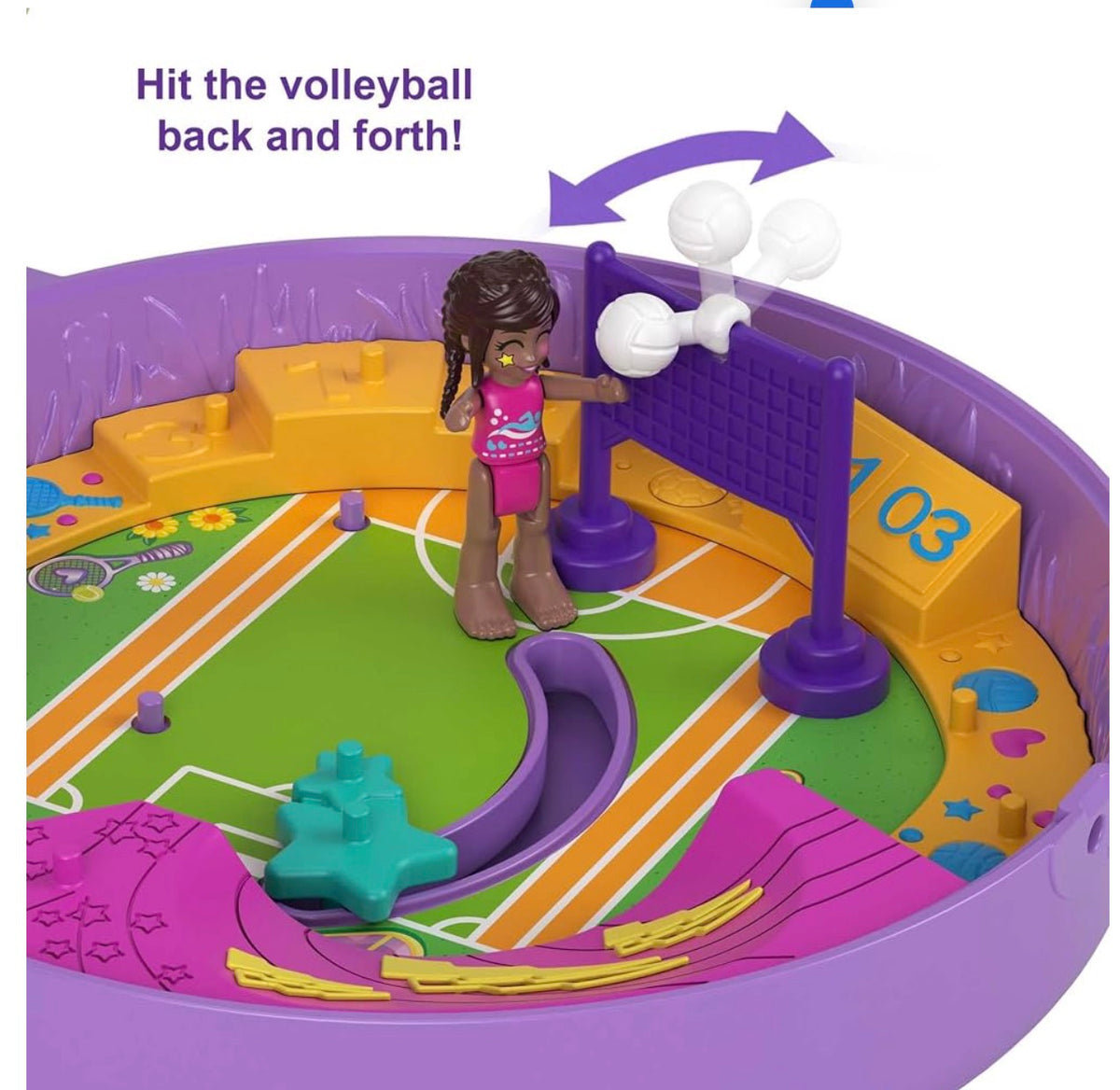 Visit the Polly Pocket Store
Polly Pocket Compact Playset, Soccer Squad with 2 Micro Dolls & Accessories, Travel Toys with Surprise Reveals