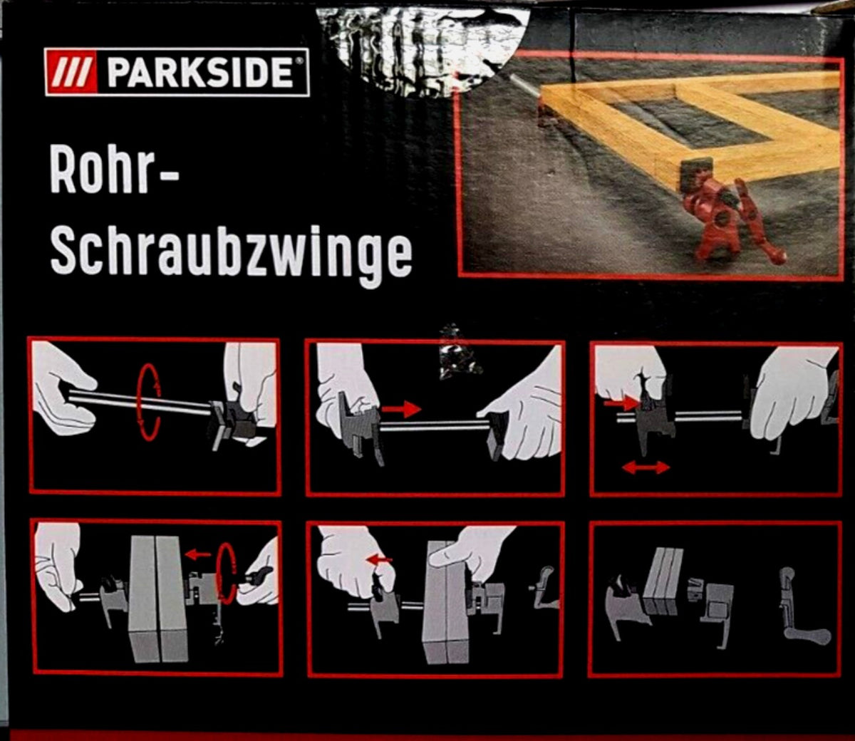Parkside rohr schraubwinge