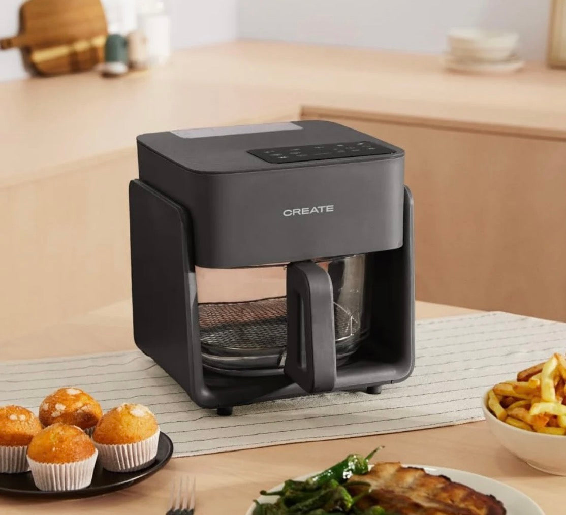 Create Fryer Studio Crystal Glass Air Fryer 4.2 L