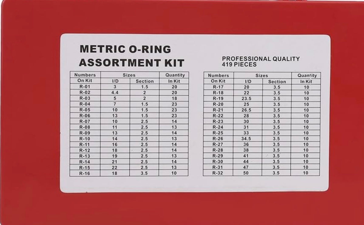 PARKSIDE ASSORTMENT OF SEALING O-RINGS